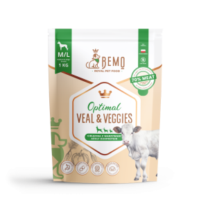 BEMO karma sucha Optimal Veal with veggies M/L 1kg