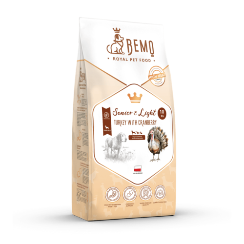 BEMO karma sucha Senior&Light Turkey 10kg