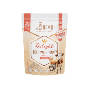 BEMO karma sucha Delight Beef with Turkey M/L 1kg