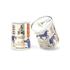 BEMO karma mokra KOŃ by SIEMIĘ uśmiał 400g