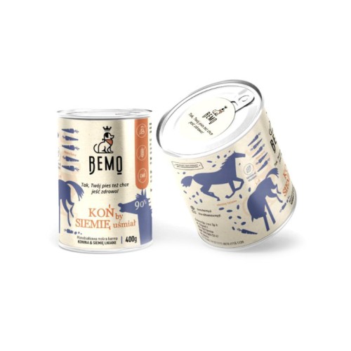 BEMO karma mokra KOŃ by SIEMIĘ uśmiał 400g