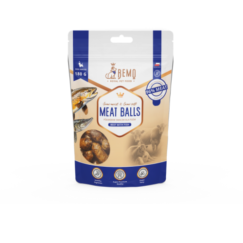 BEMO przysmaki Meat Balls wołowina z rybą 180g