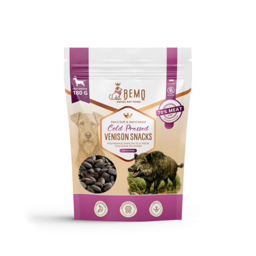 BEMO Cold Pressed przysmaki z dziczyzną 180g