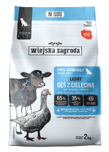 Wiejska Zagroda monoproteinowa karma sucha Gęsina z cielęciną S/M 2 kg