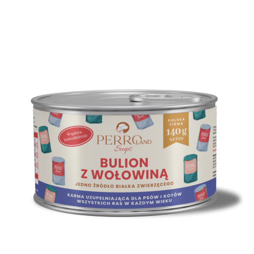 PERRO Soups bulion z filetem z wołowiny 140g