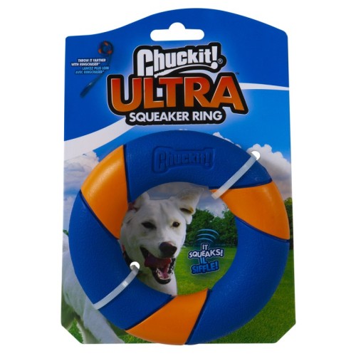 Chuckit! Ultra Squeaker Ring z piszczałką 12cm