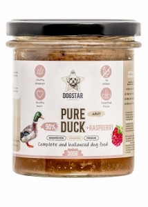 DOGSTAR karma mokra kaczka z maliną i marchewką 300g