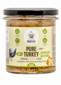 DOGSTAR karma mokra indyk z topinamburem i jarmużem 300g