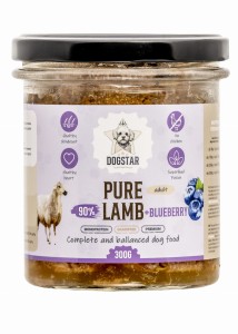DOGSTAR karma mokra jagnięcina z borówką i jabłkiem 300g