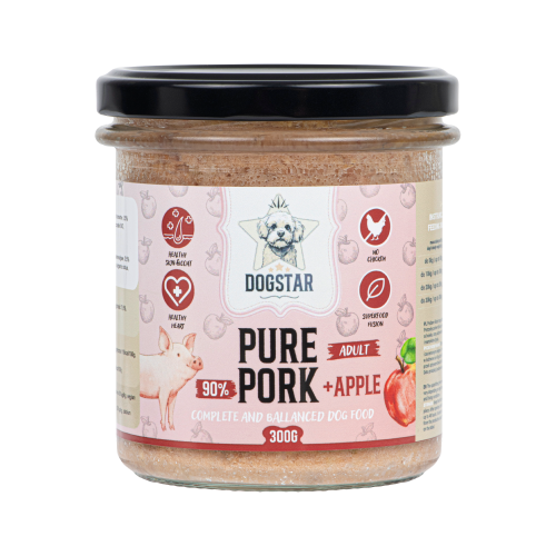 DOGSTAR karma mokra wieprzowina z jabłkiem 300g