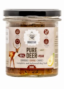 DOGSTAR karma mokra jeleń z gruszką i żurawiną 300g