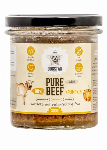 DOGSTAR karma mokra wołowina z dynią i cukinią 300g