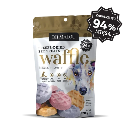 DR MALOU Wafle z kurczaka - liofilizowany przysmak 120g