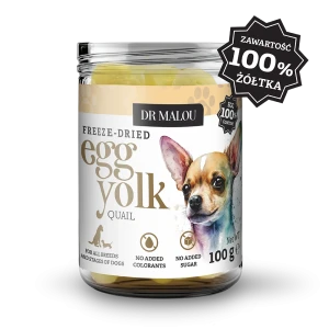DR MALOU liofilizowany przysmak Żółtko przepiórcze 100% 100g