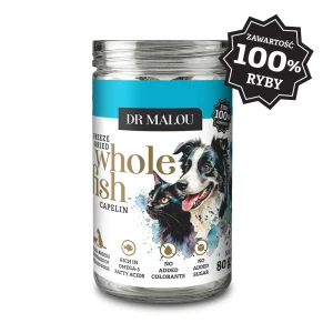 DR MALOU liofilizowane rybki kapelan 100% 80g