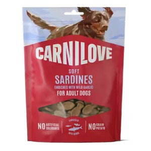 CARNILOVE przysmaki soft snack z sardynkami i dzikim czosnkiem 200g