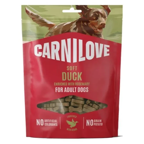 CARNILOVE przysmaki soft snack z kaczką i rozmarynem 200g