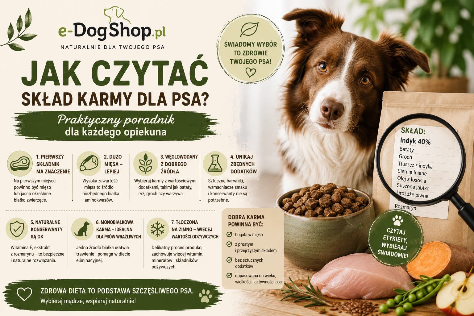 Jak czytać skład karmy dla psa? Praktyczny poradnik
