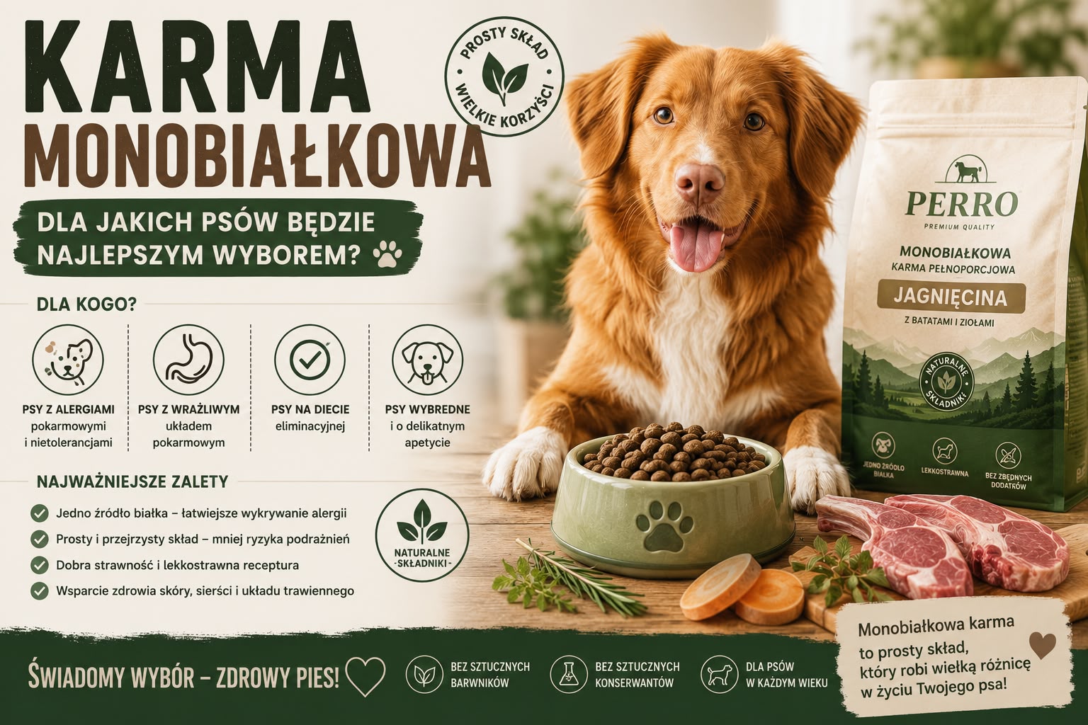 Karma monobiałkowa – dla jakich psów będzie najlepszym wyborem?
